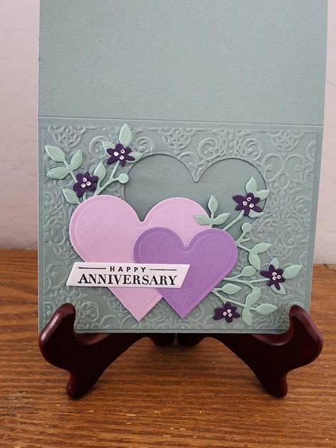 Diy Anniversary Cards For Couple, Happy Anniversary Cards Diy, Happy Anniversary Cards Handmade, Stampin Up Wedding Cards, Diy Anniversary Cards, Anniversary Cards For Couple, Anniversary Card Ideas, Anniversary Cards Handmade, Cards Cricut