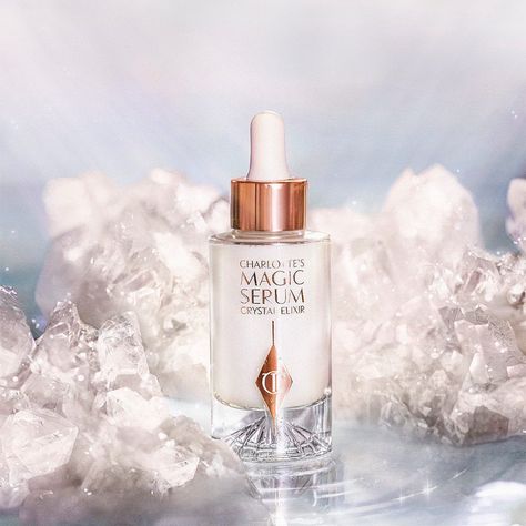 Charlotte Tilbury Magic Serum, Magic Serum, Crystal Elixir, Face Care Routine, Makeup News, Flawless Makeup Application, Makeup Store, Oily Skin Care, Brighten Skin Tone