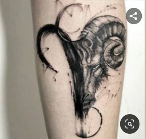 Aries Ram Tattoo Men, Capricorn Tattoo For Men, Aries Tattoo For Men, Black Sheep Tattoo, Galaxy Tattoo Sleeve, Aries Ram Tattoo, Dark Mark Tattoos, Arrow Tattoos For Women, Sheep Tattoo