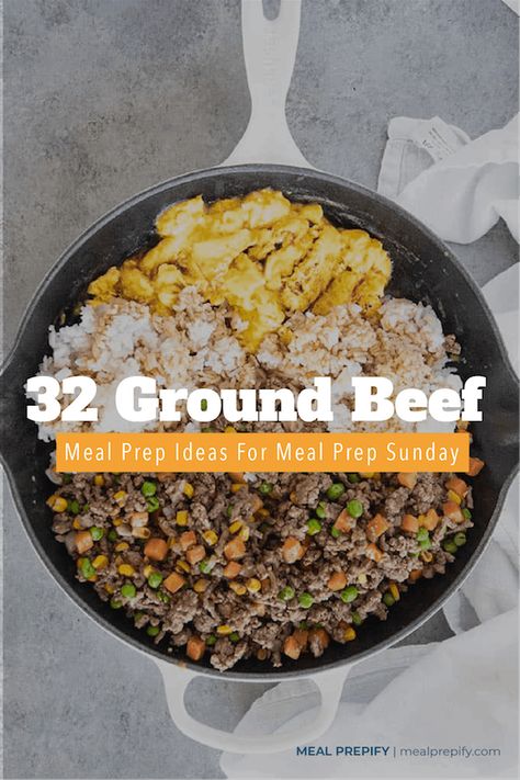 Ground Meat Meal Prep Recipes, Hamburger Meat Recipes Meal Prep, Meal Prep With Beef Easy Recipes, Meal Prep Using Ground Beef, Ground Beef Food Prep, Ground Venison Meal Prep, Meal Prep For The Week Ground Beef, Ground Beef Healthy Meal Prep, Meal Prep With Hamburger Meat