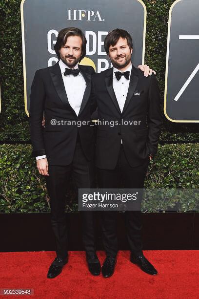 the duffer bros at the golden globes 2018 • follow my instagram @stranger_things.lover Stranger Things Pins, Duffer Brothers, Follow My Instagram, Golden Globes, Future Boyfriend, The Golden, Stranger Things, Movie Posters, Pins