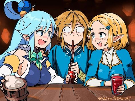 Link bit the bullet 💫
-
#The Legend of Zelda #Kono Subarashii Sekai ni Shukufuku wo! #Tears of the Kingdom #Princess Zelda #Link #Aqua (Konosuba) Aqua Konosuba, Princesa Zelda, Nintendo Fan Art, Cartoon Style Drawing, Anime Mems, Zelda Art, Fan Comic, The Legend Of Zelda, Cute Comics