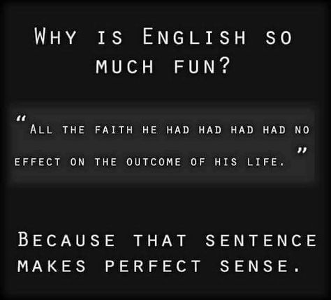 English Language in a Nutshell Grammar Humor, Behind Blue Eyes, Different Languages, E Card, Bones Funny, The Words, English Language, Grammar, I Laughed