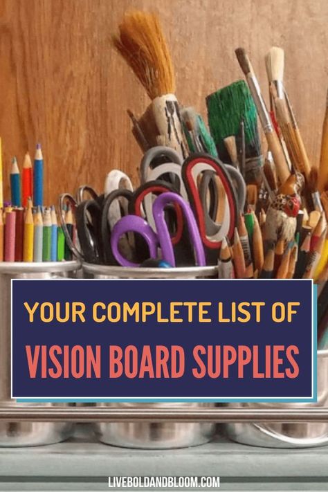 Starting your own vision board can be hard if you lack the items you need. Read this post and know your complete list of vision board supplies. Items Needed For Vision Board, Vision Board Items, Vision Board Supply List, Vision Board Tools, Vision Board Supplies, Online Vision Board, Vision Board Workshop, Vision Board Diy, Self Esteem Activities