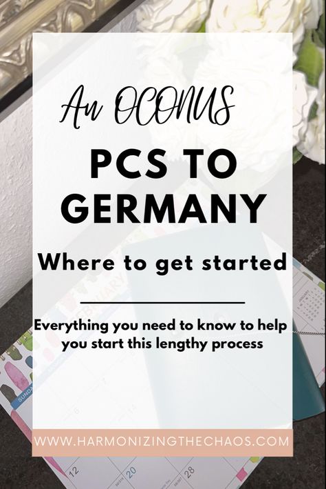 PCSing to Germany is an exciting new adventure. There is SO much to get done preparing for the move. Here is a checklist of how to get started Pcsing To Germany, Pcs To Germany, Moving Overseas Checklist, Oconus Pcs, Germany Packing List, Pcs Checklist, Pcs Move, Living Overseas, Military Lifestyle