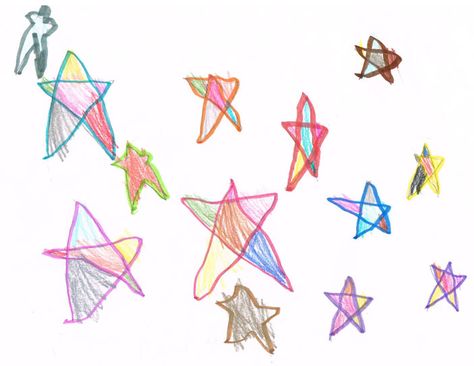 a 4 year olds art, the first time drawing stars Star Drawing Ideas, Cute Illustration Art, Draw A Star, Drawing Stars, Crayon Drawings, Star Illustration, Childrens Drawings, Star Art, Free Hd Wallpapers