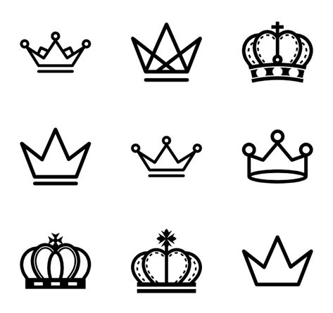 Royal Crowns How To Draw A Crown, Simple Crown Drawing, Crown Drawing Easy, Crown Doodle, Iconic Drawings, Crown Icon, Best Png, Tato Minimal, Crown King