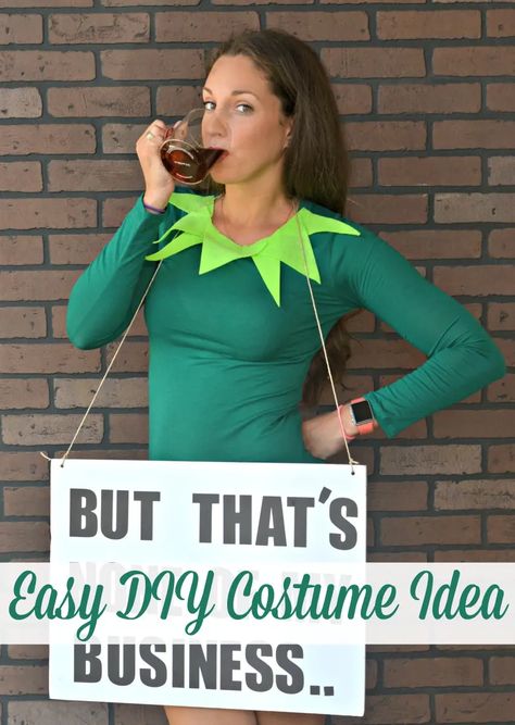 But That's None of My Business Business Meme, Halloween Costumes You Can Make, Kermit Meme, Meme Costume, Clever Halloween, Clever Halloween Costumes, Pastel Nails Designs, Diy Kostüm, Hallowen Costume