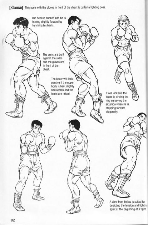 Boxing Pose, Battle Poses, Boxing Stance, Box Manga, Gesture Drawing Poses, Boxing Images, How To Draw Manga, Male Pose Reference, Draw Manga