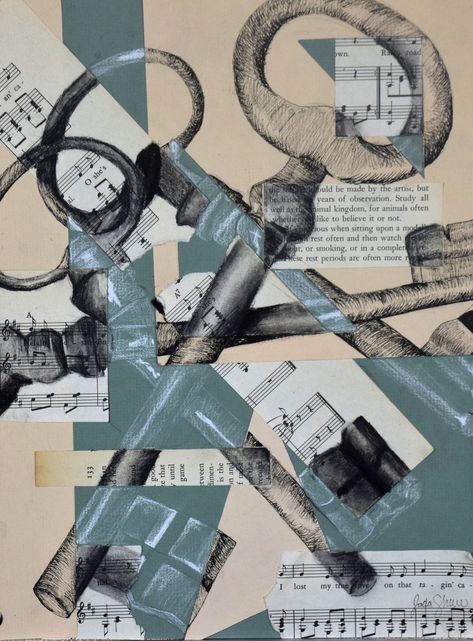 Mixed Media Pencil Drawings, Gcse Art Lock 2023, Lock Art Gcse Mindmap, Locks Art Gcse, Lock Gsce Art, Fragments Art Gcse Moodboard, Mixed Media Art Gcse, Gcse Art Sketchbook Layers, Art Gcse Lock Theme