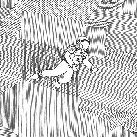 Interstellar Fan Art, Interstellar Sketch, Interstellar Illustration, Pigment Liner Drawing, Interstellar Drawing, Inter Stellar, Interstellar Tattoo, Dong Lee, Interstellar Movie