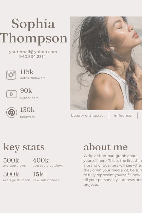 Media Kit Canva Templates\Influencer Media Kit Examples\Social Media Kit Template\Instagram Media Kit\Youtube Media Kit\TikTok Media Kit\Media Kit Traveler\Beige Media Kit\Minimal Media Kit Social Media Rate Card, Travel Influencer Media Kit, Ugc Rate Card, Influencer Media Kit Examples, Rate Card Design, Media Kit Examples, Blog Media Kit, Media Kit Design, Blogger Media Kit