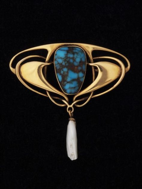 Liberty Jewellery, Turquoise Brooch, Archibald Knox, Art Nouveau Pendant, Gold Brooch, Art Nouveau Jewelry, Silver Lockets, Pearl Brooch, Art Deco Jewelry