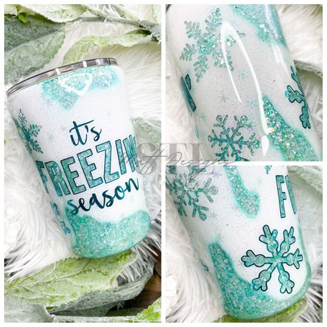 Excited to share this item from my #etsy shop: It’s Freezin’ Season Tumbler, Winter Coffee Mug, Winter Themed Tumbler, Snowflake Tumbler, Tis the Season Tumbler, Holiday Tumbler Snowflake Tumbler, Freezin Season, Winter Tumbler, Christmas Cups, Glitter Tumbler Cups, Sublimation Ideas, Winter Coffee, Glitter Tumblers, Custom Tumbler Cups