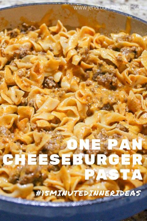 Pan Cheeseburger, Pan Pasta, Beef Pasta Recipes, Cheeseburger Pasta, Pasta Easy, Hamburger Helper, Beef Casserole Recipes, Cheese Burger, Delicious Pasta