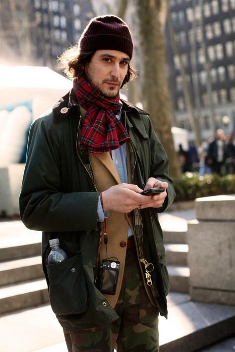 The Sartorialist on the Unbreakable Spirit of New York City | GQ Barbour Jacket Mens, Barbour Scarf, Barbour Bedale, Barbour Style, Iconic People, Men Scarf, The Sartorialist, Gq Fashion, Most Stylish Men