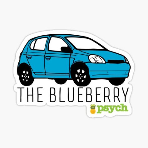 Psych Stickers | Redbubble Blueberry Sticker, Psych Tv Show, Psych Memes, Psych Quotes, Design Quotes Art, Shawn And Gus, Psych Tv, I Know You Know, Education Humor