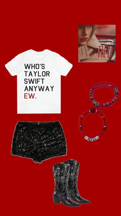 Red | Eras Tour | Outfit Inspo | Taylor Swift ❤️🎩⭐️ Red Eras Tour Outfit, Red Eras Tour, Taylor Swift Eras Tour Outfit, Red Taylor Swift, Eras Tour Outfits, Eras Tour Outfit, Taylor Swift Eras Tour, Tour Outfits, Taylor Swift Eras