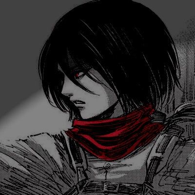 Manga Icon Aot Mikasa Icon, Mikasa Pfp Manga, Mikasa Manga Icons, Red Scarf Aesthetic, Misaka Ackerman, Mikasa Ackerman Pfp, Mikasa Aesthetic, Mikasa Ackerman Manga, Mikasa Scarf