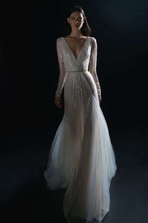 Inbal Dror Bridal, Inbal Dror Wedding Dresses, Deco Wedding Dress, Art Deco Wedding Dress, Inbal Dror, Deco Dress, Wedding Dresses 2018, Sleeve Wedding Dress, Beauty Dress