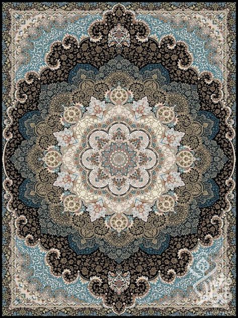 Epoxy 3d, Iranian Carpet, Moorish Design, Antique Persian Carpet, Persian Rug Designs, Islamic Art Canvas, Carpet Texture, Islamic Art Pattern, Mandala Artwork