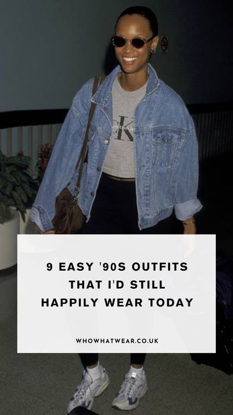 Nineties fashion is a funny old world. On one hand, the '90s brought us incredible outfits, but there are items we'd like to forget. 90's Jeans Outfit, Old School Clothes 90s, 90s Mum Fashion, 90s Summer Outfits Party, 90s Minimalism Aesthetic, 90s Mom Fashion Outfits, 90s Fashion Outfits Women, Mom Body Outfits, 90s Blazer Outfit