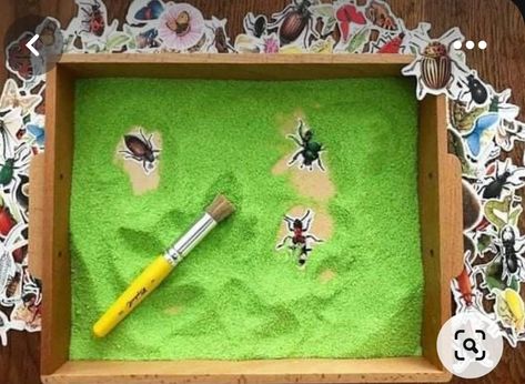 Insects Theme, Nursery Activities, Nature School, Montessori Ideas, Baby Learning Activities, Sensory Boxes, Toddler Art, Toddler Learning Activities, Fine Motor Activities