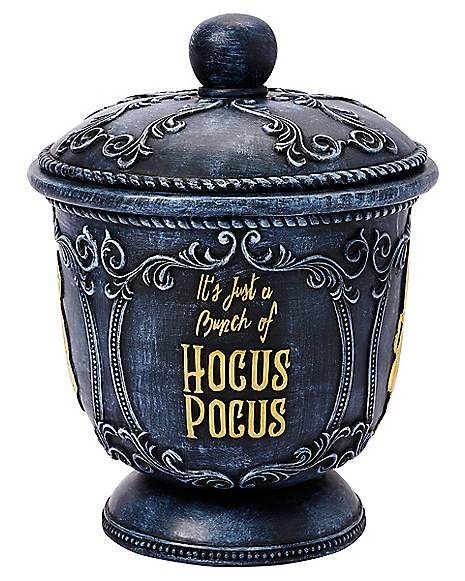 Hocus Pocus Storage Jar - Disney - Spirithalloween.com Hocus Pocus Halloween Decor, Halloween Cookie Jar, Halloween Jars, Hocus Pocus Halloween, Halloween Hocus Pocus, Movie Decor, Halloween Disney, Halloween Cookie, Spencers Gifts