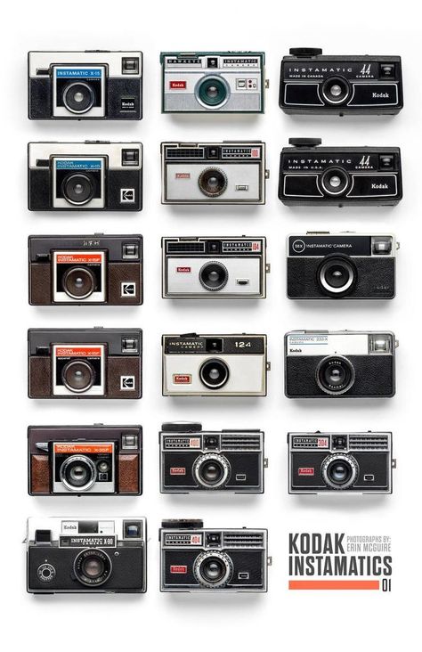 Camera Shelves, Loving Photography, Camera Ads, Camera Poster, Kodak Instamatic, Instamatic Camera, Fotocamere Vintage, Bike Wall, Kodak Camera