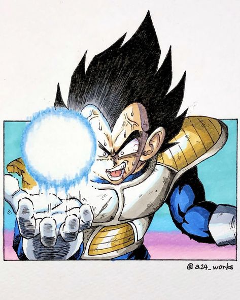 Dbz Super Manga, Last Game Manga, Vegeta Dragonball, Dbz Drawings, Ball Drawing, Instagram 2023, Dragon Ball Super Artwork, Dbz Art, Anime Dragon Ball Goku