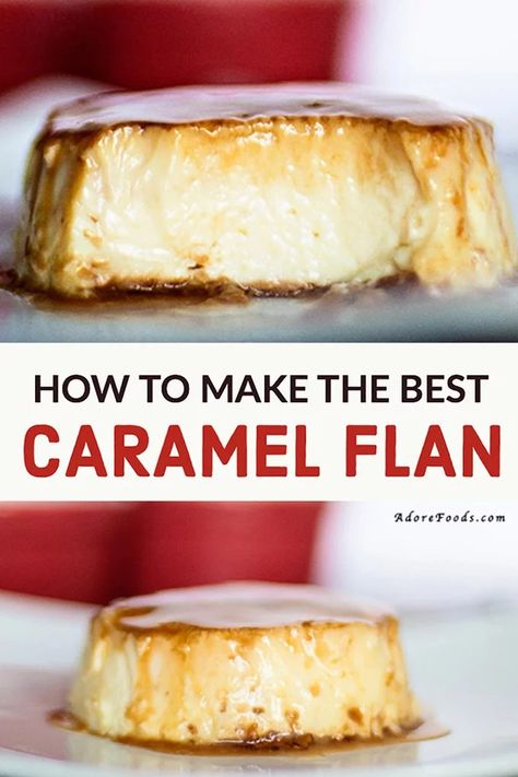 Caramel Flan Recipe, Custard Dessert Recipes, Flan Recipe Easy, Easy Custard, Caramel Flan, Flan Cake, Easy Caramel, Custard Desserts, Fitness Humor