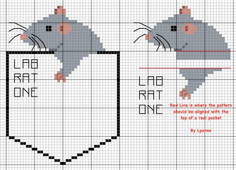 Rat Cross Stitch Pattern, Rat Cross Stitch, Pixel Crochet, A Rat, Tapestry Crochet Patterns, Stitch Ideas, Pixel Pattern, Pixel Art Pattern, Crochet Tapestry