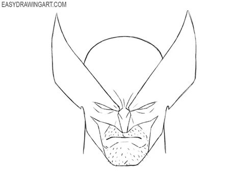 How to Draw Wolverine’s Head - Easy Drawing Art How To Draw Wolverine, Comic Book Drawing, Comic Drawing, Book Drawing, Easy Drawing, Black And Yellow, Marvel Art, Drawing Art, Drawing Tutorial