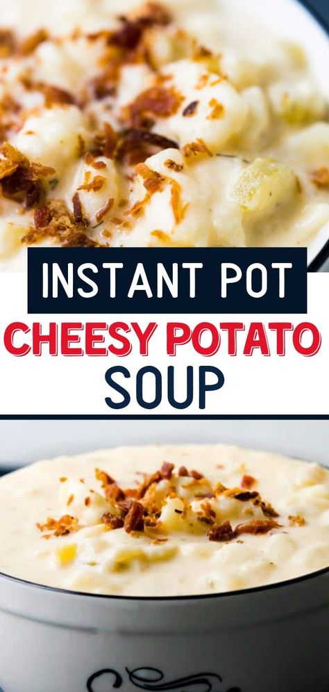 Quick Comfort Food, Creamy Potato Soup Recipe, Onion Potatoes, Bisque Soup Recipes, Cheesy Potato Soup, Bisque Soup, Soup Appetizers, Creamy Potato Soup, Easy Autumn Recipes