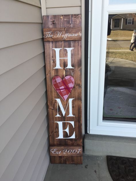 Outdoor Wood Signs, Home Sweet Home Sign, Outdoor Welcome Sign, Door Signs Diy, Wood Signs For Home, Wooden Welcome Signs, Barn Wood Signs, Front Porch Signs, Porch Welcome Sign