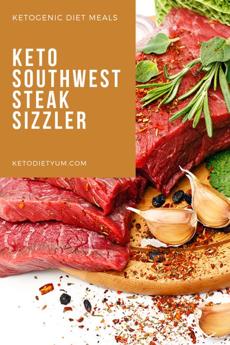 keto southwest steak sizzler #keto #ketorecipes #ketodiet #ketofood Sizzler Steak Recipes, Keto Food Recipes, Sizzler Recipes, Keto Steak, Easy Steak Recipes, Keto Plan, Ketogenic Diet For Beginners, Steak Recipe, Free Keto Recipes