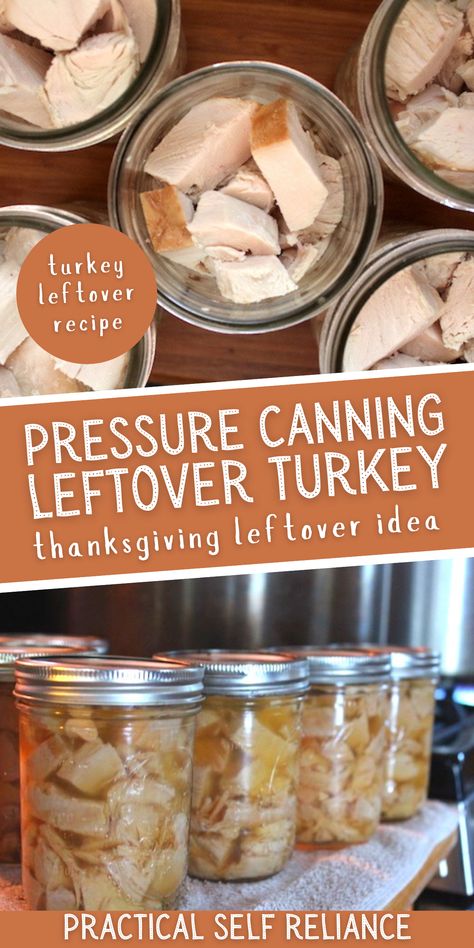 Canning Cooked Turkey, Pressure Canning Vegetables, Electric Canner Recipes, Pressure Canning Recipes For Beginners, Burritos In A Jar Canning, Canning Leftover Turkey, Pressure Canning Meat Recipes, Canning Turkey Meat, Presto Electric Pressure Canner Recipes