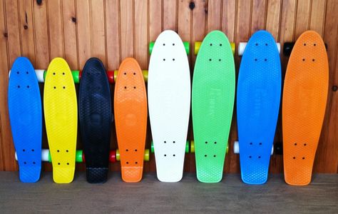 Fresh from the mint - new Penny  and Nickel boards! Nickel Board, Penny Boards, Long Boards, Penny Skateboard, Penny Board, Surf Vibes, Longboard Skateboard, Longboards, A Penny