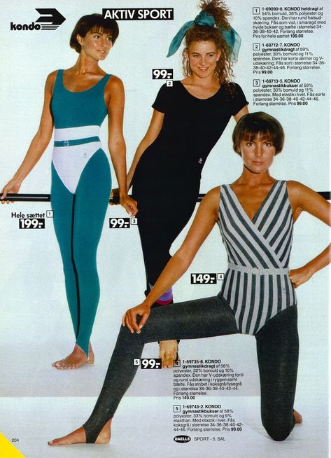 Leslie Core, 80s Aerobics Outfit, Retro Workout, 80s Workout Clothes, Early 90s Fashion, 80s Workout, Leotard Fashion, Stirrup Pants, Group Project