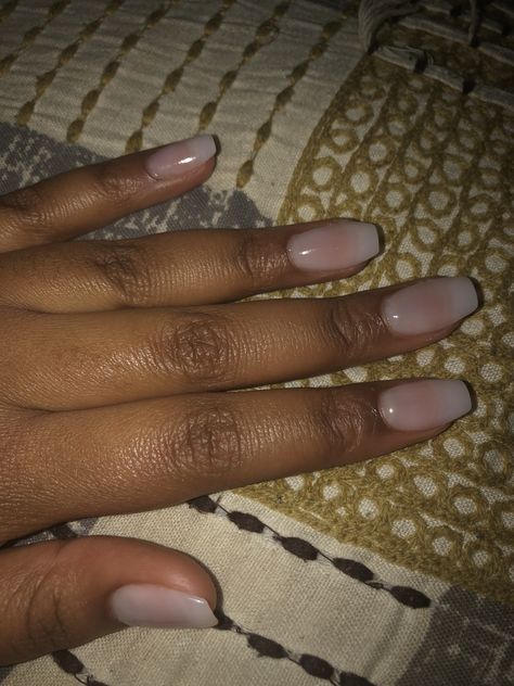 Short Coffin Shape Nails, Short Ballerina Nails, Ballerina Nails Short, Natural Acrylic, Natural Acrylic Nails, Shape Nails, Short Coffin Nails, Coffin Press On Nails, French Tip Acrylic Nails