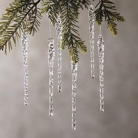 Boujee Christmas, Christmas Dorm, Black Christmas Decorations, Raz Imports, Icicle Ornaments, Christmas Interiors, Winter Wonderland Christmas, White Christmas Decor, Ornament Box