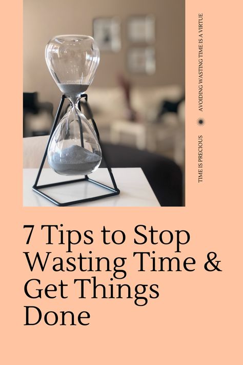 Are you looking for tips on how to stop wasting time? Here are tips to avoid timer wasters (such as social media and your phone), improve time management, get things done, and more. #timemanagement #timemanagementtips #timewasting #productivitytips #efficient Use Time Wisely, Stop Wasting My Time, Time Management Apps, Importance Of Time Management, Energy Activities, Time Wasters, Work Goals, Stop Wasting Time, Casual Frocks