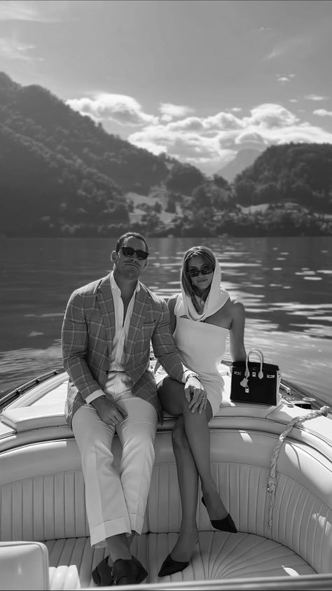 Serving 🎾 | Instagram Lake Como Engagement Photos, Italy Proposal, Boat Proposal, Boat Italy, Wedding On A Boat, Powerful Couple, Engagement Photo Shoot Poses, Cass Dimicco, Boat Photoshoot