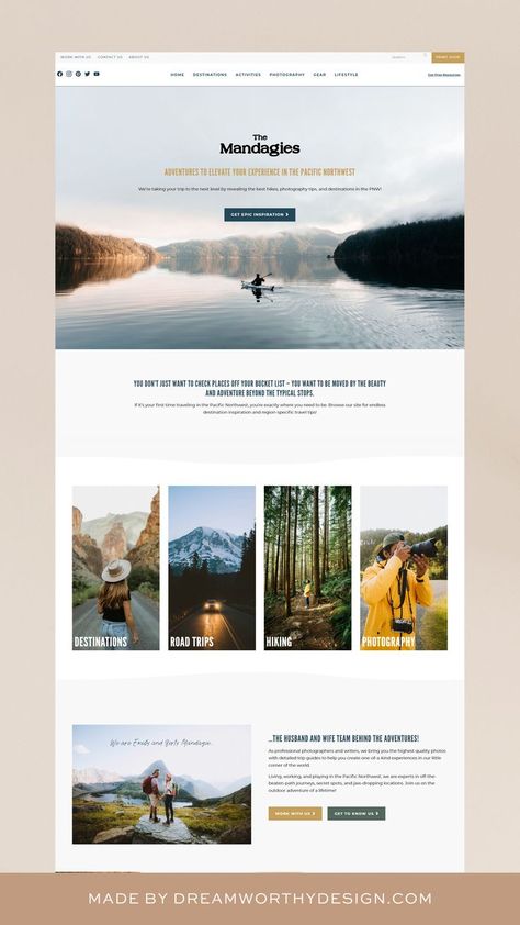 Frontend Website Design, Travel Blogger Website Design, Travel Blog Website Design Inspiration, Travel Blog Design Layout, Travel Web Site Design, Adventure Website Design Inspiration, Travel Website Design Layout, Travel Blog Web Design, Website Photography Design