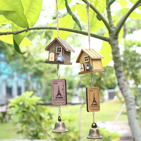 Wooden House Wind Bell Buy Here: https://goo.gl/dLdxwX #aliexpress #alibaba #superdeals #coupons #garden #DIY #bargains #deals Class Garden, Wooden House Decoration, Wind Chimes For Sale, Wind Chimes Sound, Wooden Wind Chimes, Unique Wind Chime, Wind Chimes Craft, Wind Bell, Small Wooden House