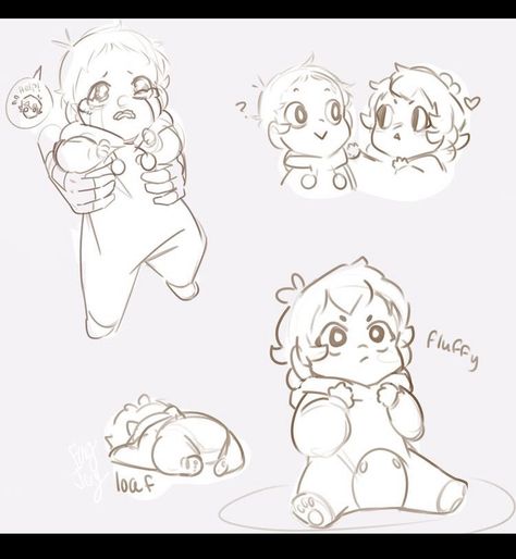 Voltron Comics, Voltron Fanart, Baby Drawing, 캐릭터 드로잉, Drawing Stuff, Chibi Drawings, Anime Baby, Anime Drawings Tutorials, Anime Poses Reference