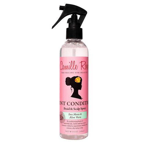 Camille Rose Naturals Mint Condition Braid & Scalp Spray | Curly Hair Care Scalp Spray, Camille Rose, Dry Itchy Scalp, Raspberry Tea, Aloe Juice, Flaky Scalp, Essential Oils Herbs, Herbal Tea Blends, Itchy Scalp