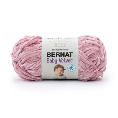 Bernat Velvet, Purple Yarn, Velvet Yarn, Purple Pansy, Crochet Abbreviations, Baby Garments, Knitting Gauge, Big Balls, Baby Projects