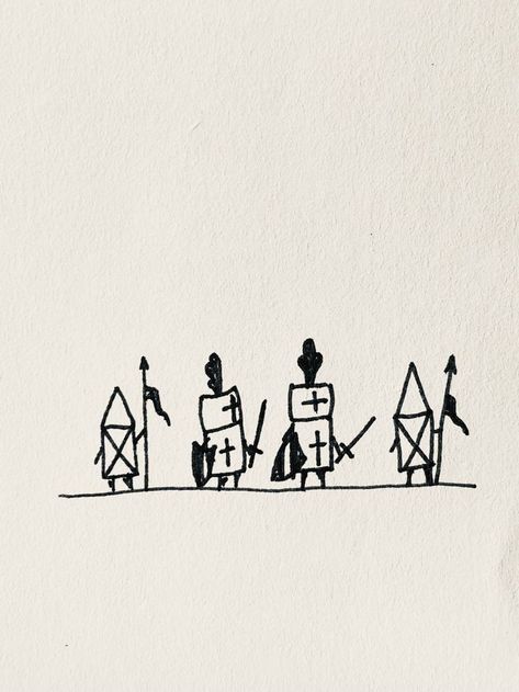 Knight Battle, Stick Men Drawings, Helmet Drawing, Knight Drawing, Sketchbook Doodles, Curious People, John Anderson, Medieval Drawings, Cr7 Wallpapers