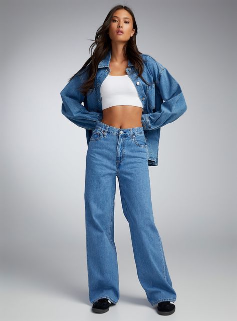 Women's Jeans & Denim | Simons US Levi's Ribcage, Yoga Jeans, Envy Clothing, Low Rise Jean, Levis Ribcage, Branded Outfits, Denim Flare Jeans, Trendy Jeans, Loose Jeans